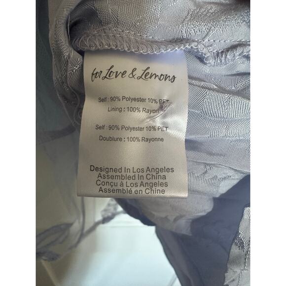 For Love & Lemons Presley Mini Dress – Periwinkle Blue – Size Large – NWT - Picture 9 of 12